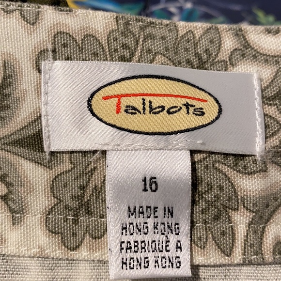 Talbots casual cotton print skirt - Picture 2 of 3